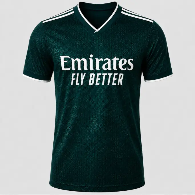 [FULL LOGO] - REAL 2026/27 Away Soccer Jersey | Unisex Green Replica Football Shirt - Personalized on Request