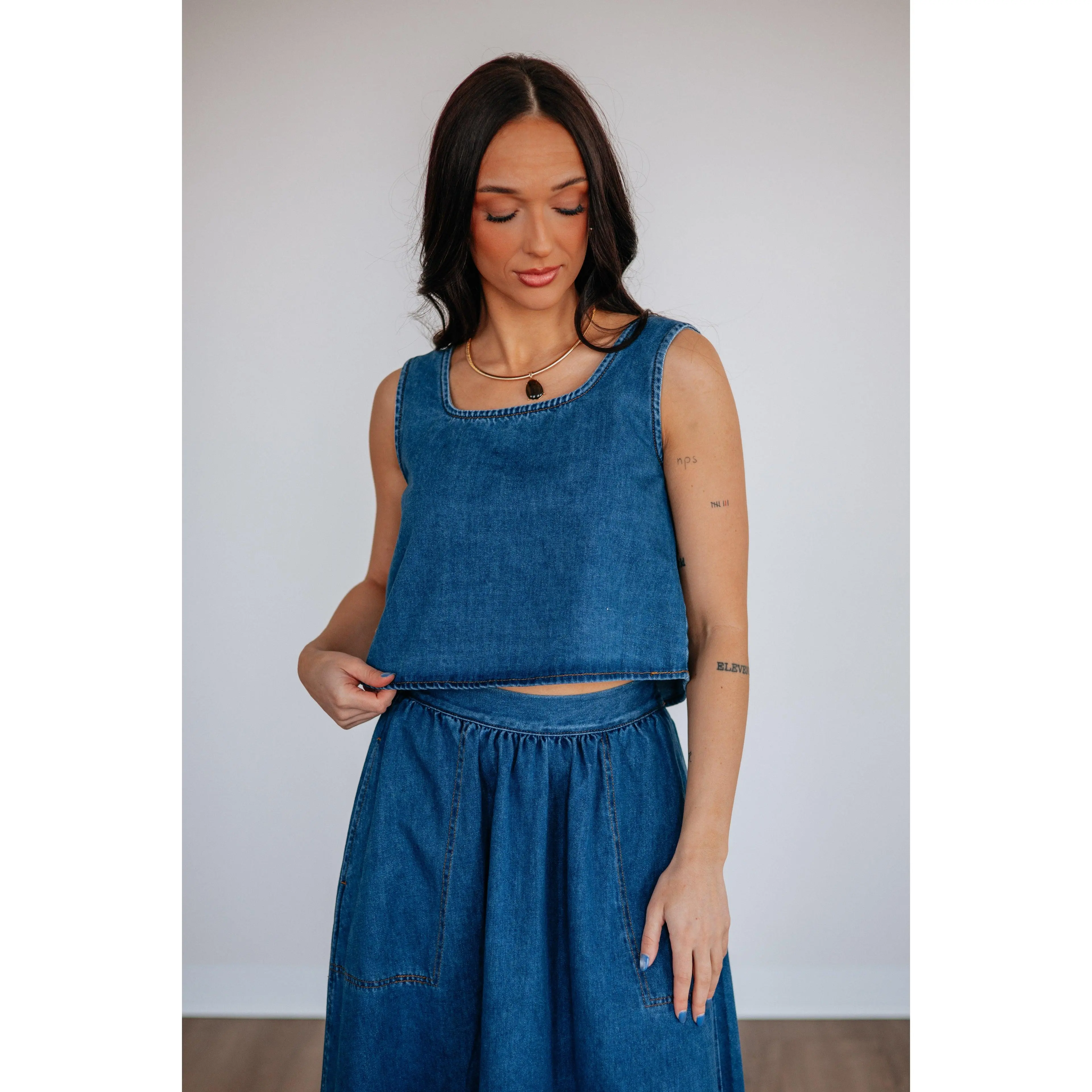 Lynetta Denim Top
