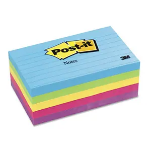 Sticky note Notes  Ultra Color Notes- 3 x 5- Five Colors- 5 100-Sheets Pads/Pack