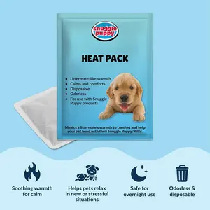 Snuggle Puppy Original Heartbeat Puppy Toy with Real-Feel Pulse & Heat Pack, Calming Sleep Aid for Puppy Anxiety, Crate Training, First Nights & New Puppy Transition - Biscuit SNUGO - pallet ordering