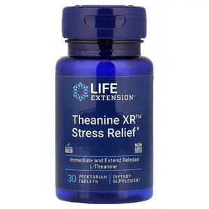Life Extension Theanine XR™ Stress Relief, 30 Vegetarian Tablets