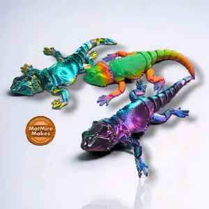 3d Printed Bearded Dragon Sculpture Magical