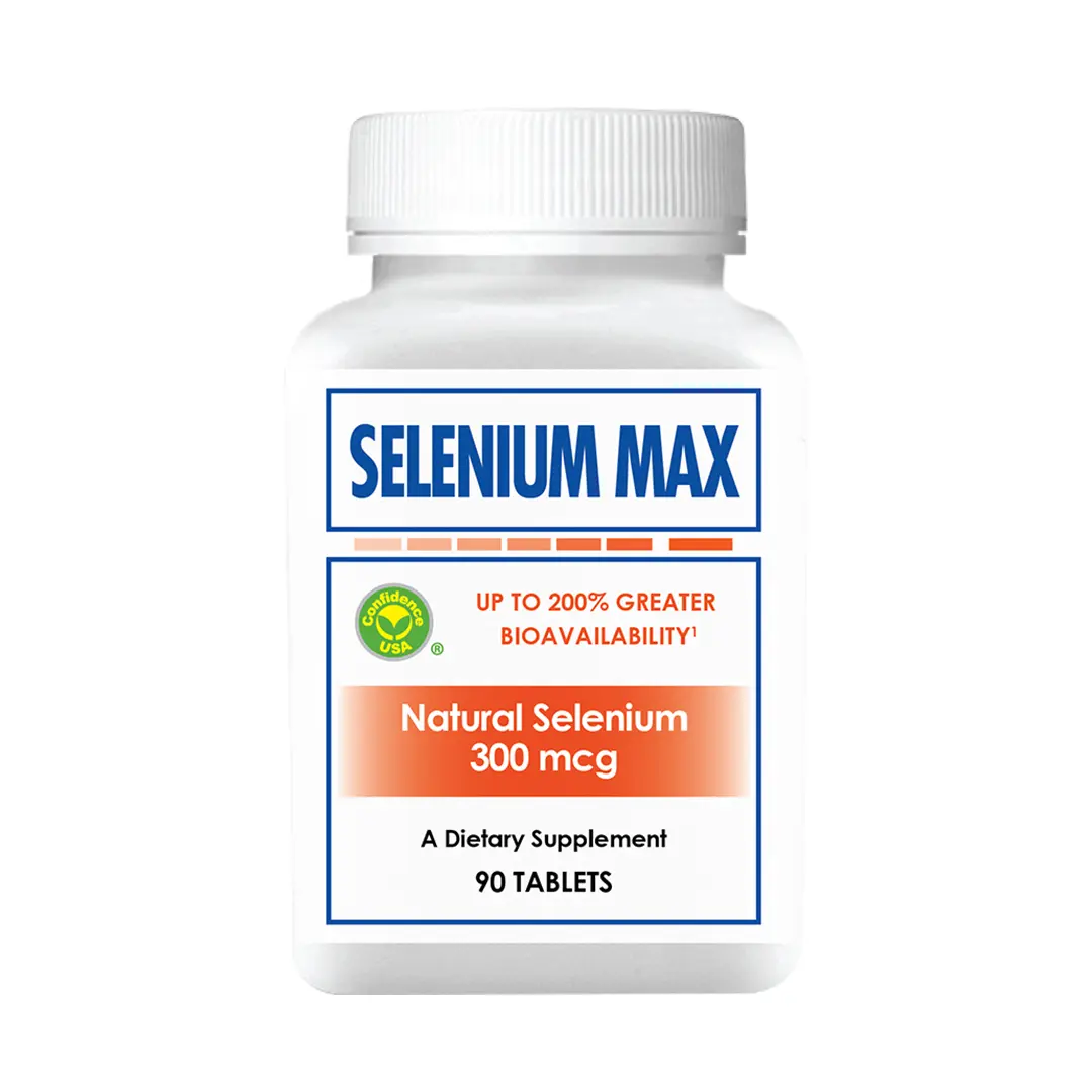 Selenium Max 300mcg, Immune & Antioxidant Support, 90 Days Supply (90 Tablets)
