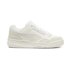 PUMA Mens Rebound Retro Lace Up Sneakers Shoes Casual - White