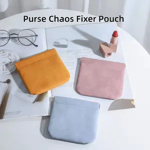 2026 New Purse Chaos Fixer Pouch, Mini Auto-Closure Snappy Bag, Waterproof Compact Makeup Organizer for Keys, Coins, Lipstick, Cards, Portable Travel Cosmetic Bag for Gym Use, Christmas Gift, Travel Cosmetic Bags