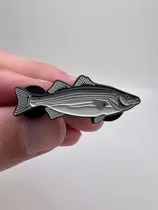 Striped Bass - Fish Pin with Gift Box