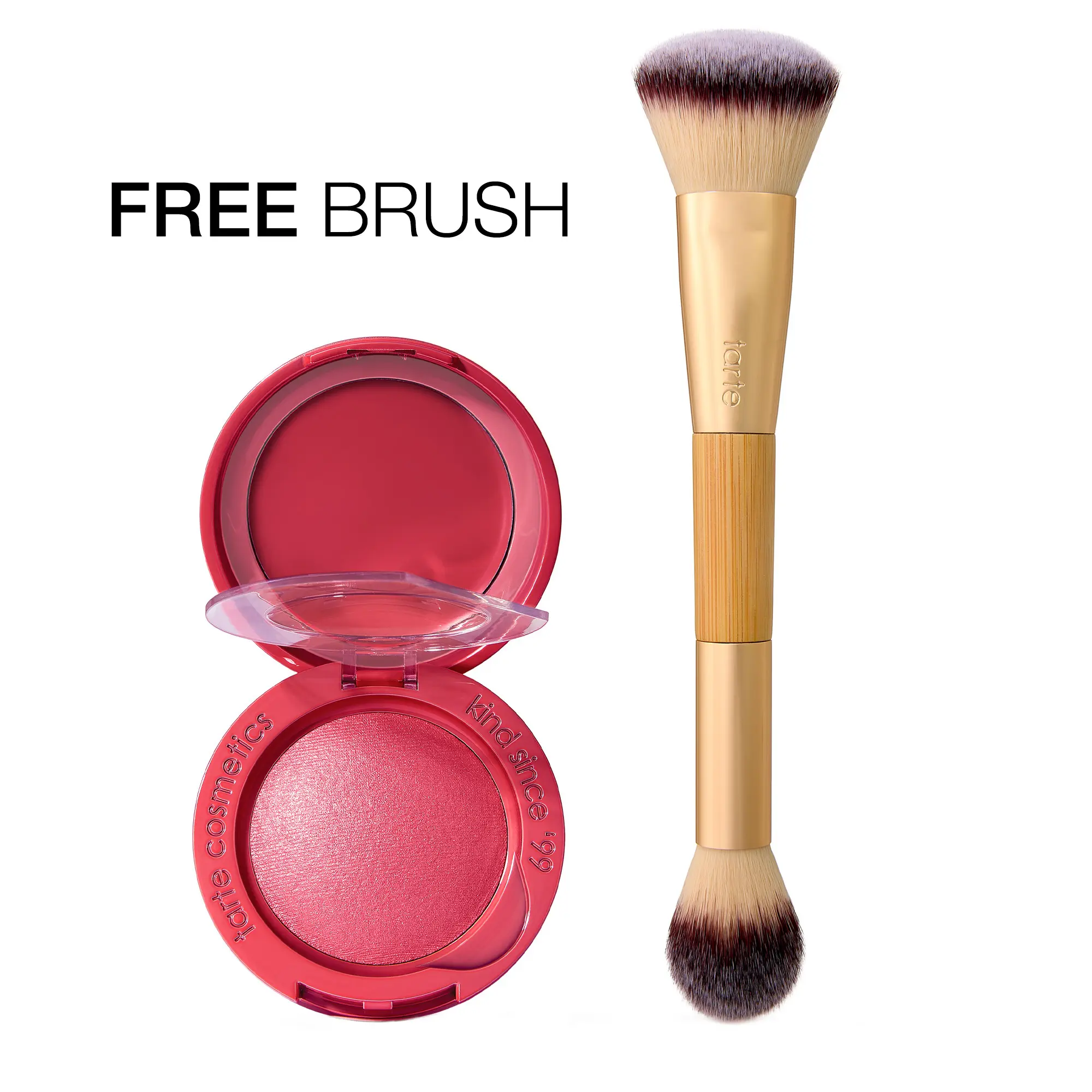 tarte macaron blush & glow duo + brush