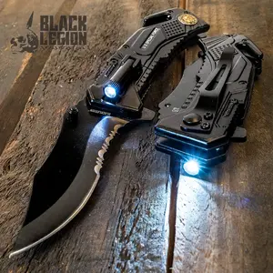 Special Force Pocket Knife with LED Flashlight