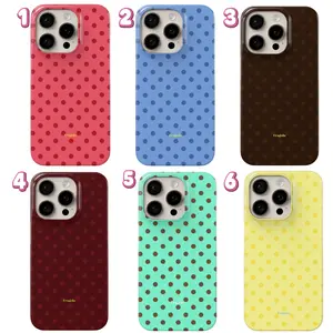 Full color polka dots with Fragola tough phone case, cover for iphone 17 16 15 14 13