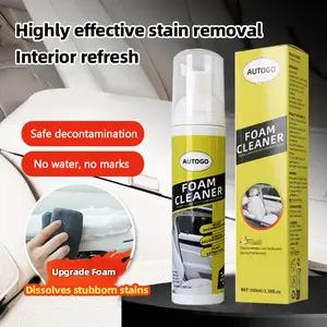 Multifunctional foam car interior cleaner - interior cleaner ceiling genuine leather seat stain remover - auto parts - car beauty and maintenance products