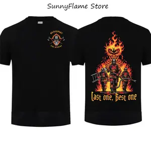 Bridgeport Fire Academy "Last One, Best One" Firefighter T-Shirt, Heroic First Responder Support Graphic Tee Gift for Men Top, Gift Father's Day