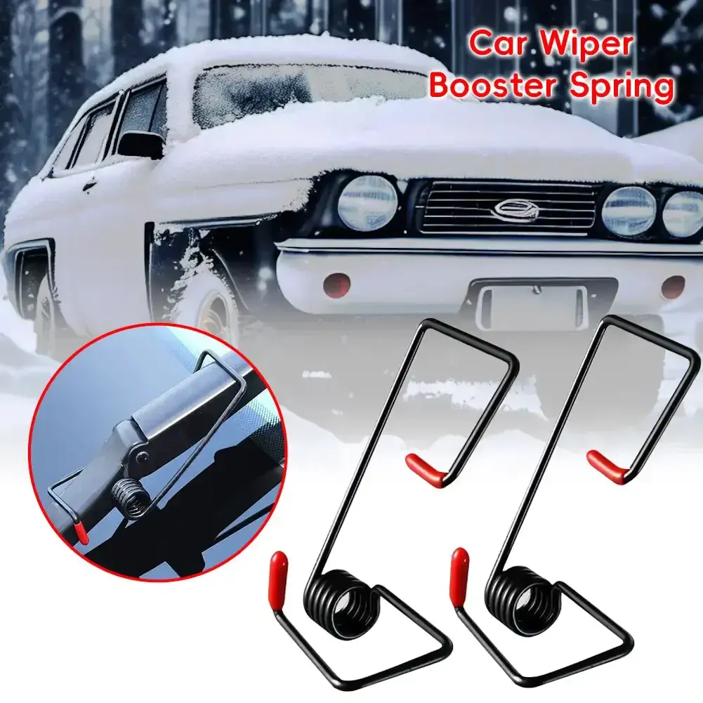 2026 2Pc Universal Car Intelligent Windshield Wiper Arms Wiper Booster Spring Alloy Rubber Wipers Spring Auto Replaceable Parts Tools 2026 For your cars New for your car décor