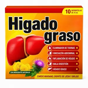 Higado Graso Ampolleta Bebible - Herbal Liquid Supplement for Liver Wellness & Detox Support - Plant-Based Formula for Daily Use