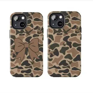 W4terf0wl CAMO Dating phone CASE , duck HUnting couple matching- Phone Cases Phone Cover Hard Case Tough 2-piece Phone Case Durable Protection waterfowl camo Suitable