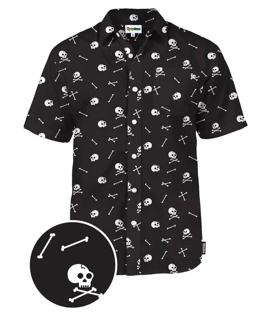 Men's Skeleton Button Down Shirt
