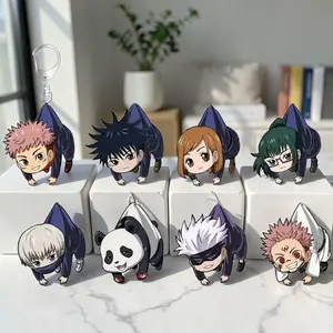Funny JJK Crawling Anime Acrylic Keychain – Cute Chibi Bag Charm for Backpack, Purse & Keys