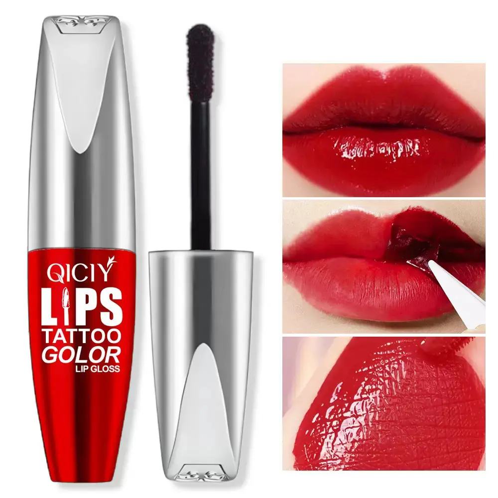 Colorful Tattoo Lip Gloss Peel-Off Type Long-Lasting Moisturizing Nourishing Lipstick for Normal Skin Type Makeup Cosmetic, Lip Care, Hydrating, Glossy Lips