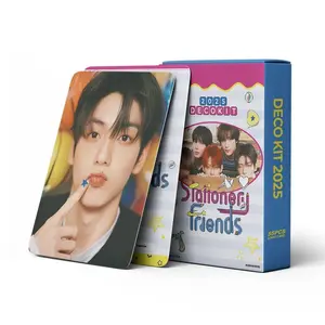 55pcs/set Kpop Photo album DECO KIT TXT Yeonjun Soobin Beomgyu Lomo Cards Photocards for Fans Collcetion High Quality HD Postcar