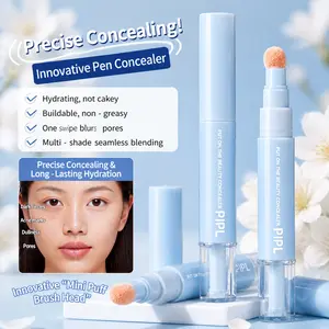 [PIPL] Dual-Effect Concealer & Foundation Pressed Powder, 24H Long-Lasting Matte Full Coverage, Korean Flawless Makeup, Covers Dark Circles & Acne Marks, Nourishing Sculpting Makeup for Beginners