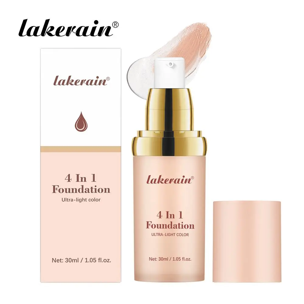 4 in 1 Moisturizing Color Changing Balm Foundation, 1 Count Waterproof & Sweat-proof Foundation, Long-lasting Natural Face Makeup, Suitable for Gym, Sports, and Dance, Concealer