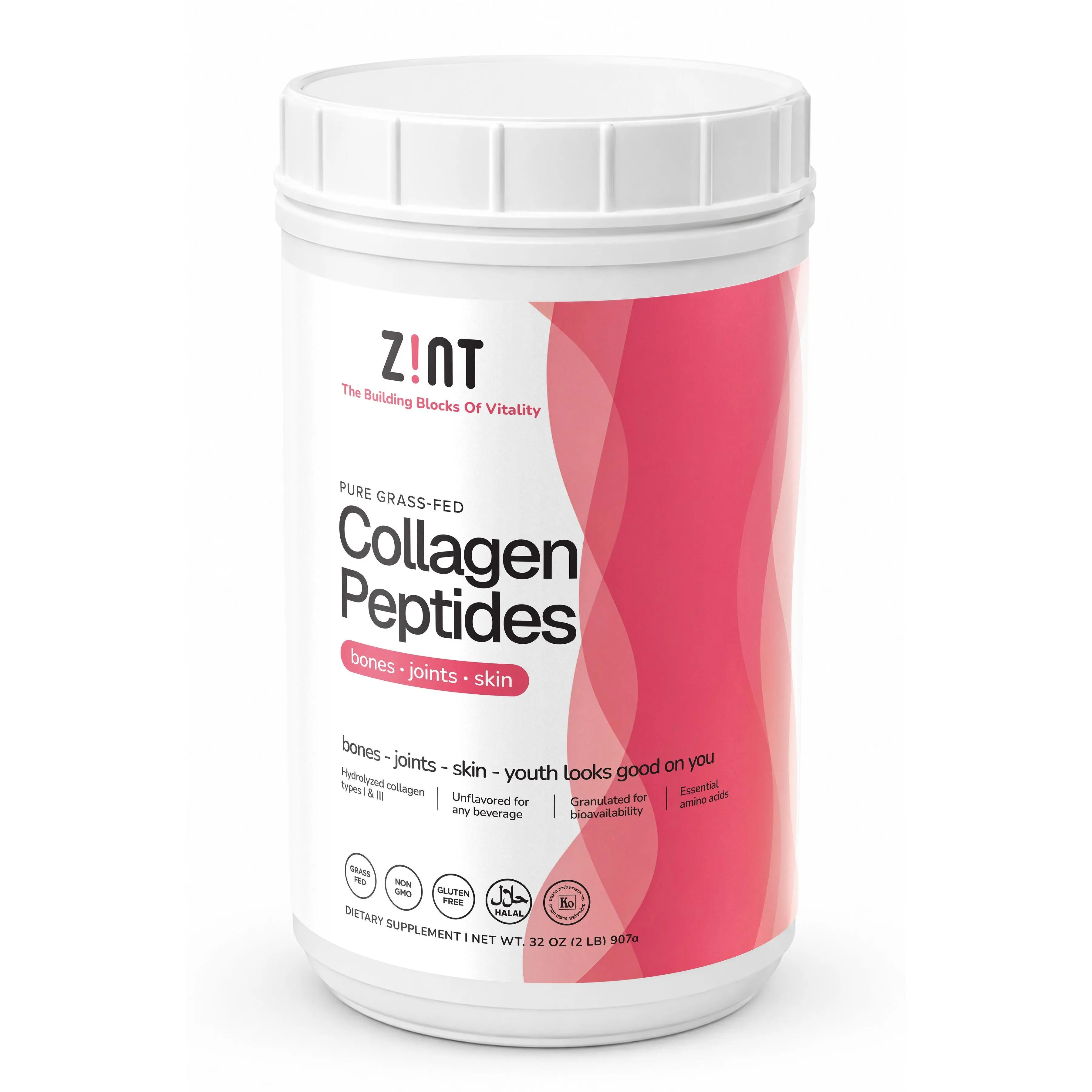 Pure Collagen Peptides Powder Container