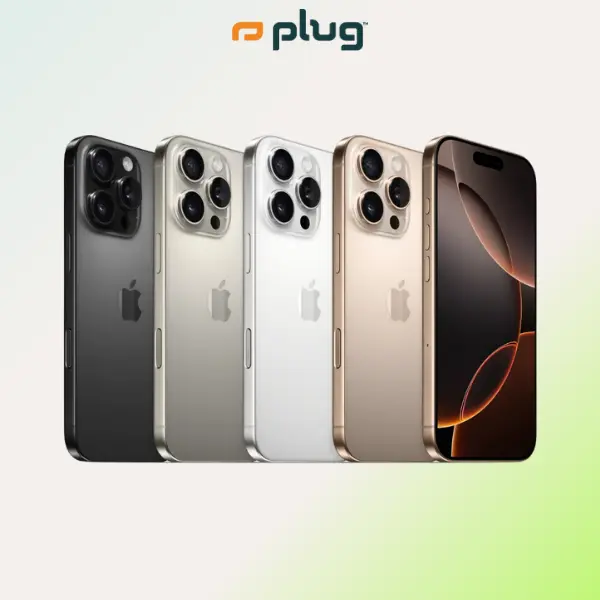 Refurbished Apple iPhone 16 Pro (Unlocked) - Acceptable Condition with 1-Year Warranty by Plug
