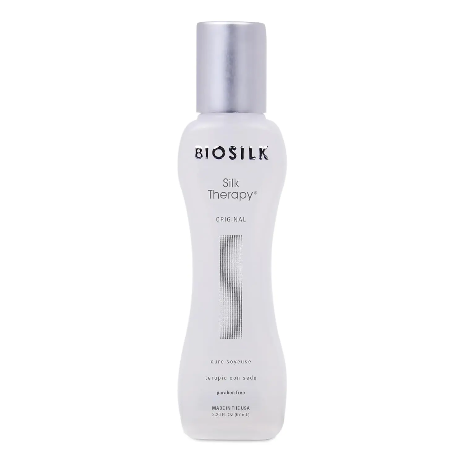 BioSilk Silk Therapy Original, Reconstructing Leave-In Hair Treatment, Adds Shine, Smooths & Prevents Split Ends, Sulfate-Free, Paraben-Free, Cruelty-Free, 2.26 Oz