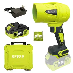 SEESE High-Speed Cordless Blower for Car Drying – Brushless Turbo Motor, Battery Powered, Great for Snow, Dust & Garage Use