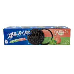Oreo Crystal Grape & Honey Peach Flavor Cookies 97g - Delicious Snack for Kids and Adults