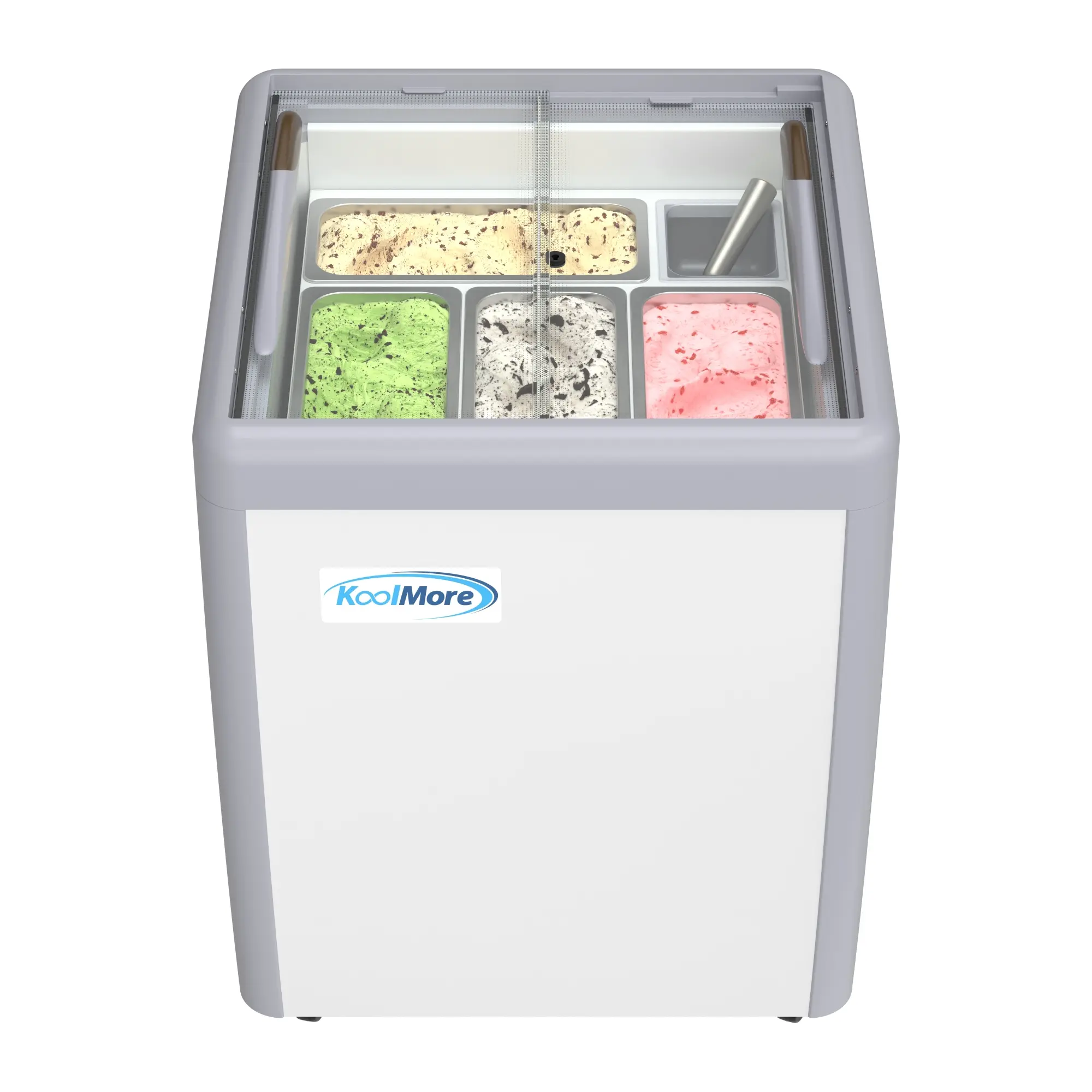 26 in. Gelato Dipping Cabinet Display Freezer with Sliding Glass Door, 6 Cu. Ft. (KM-GDC-26SD)