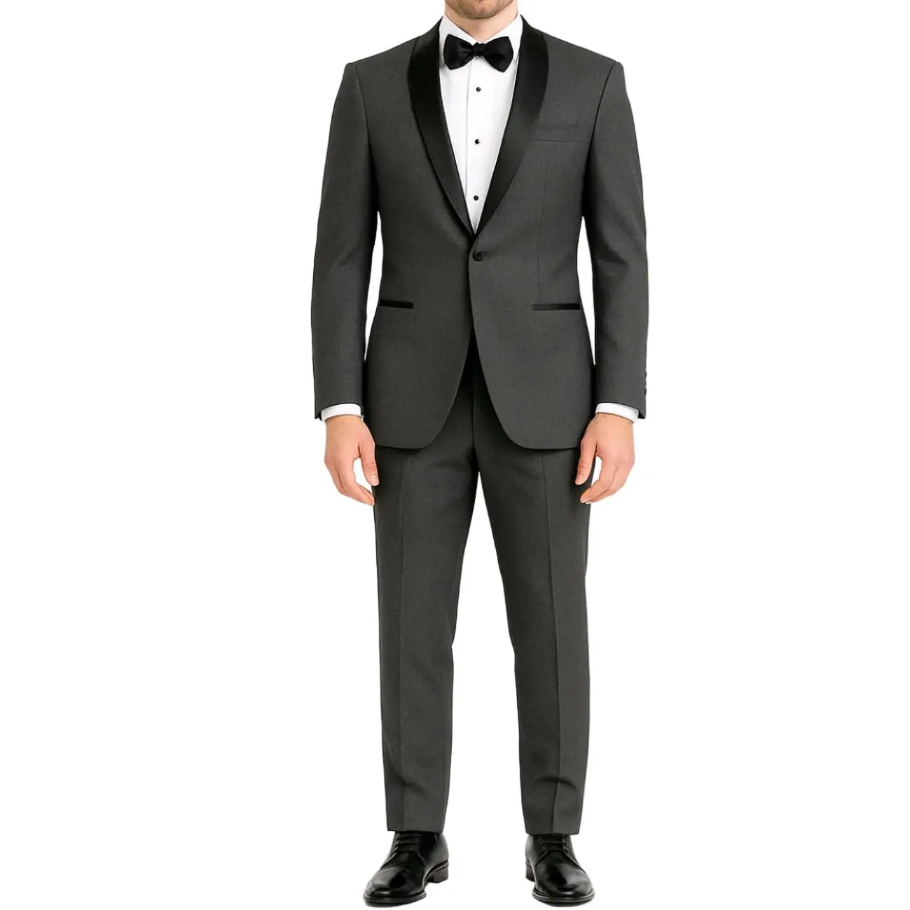 Charcoal Grey Slim Fit Shawl Tuxedo