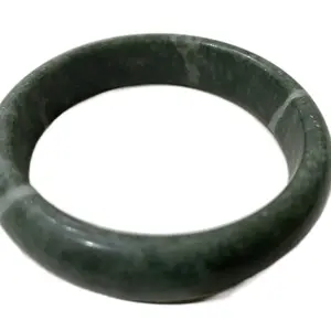 Green Stone Bangle Bracelet 55mm inside Diameter Natural Stone Jewelry Accessory