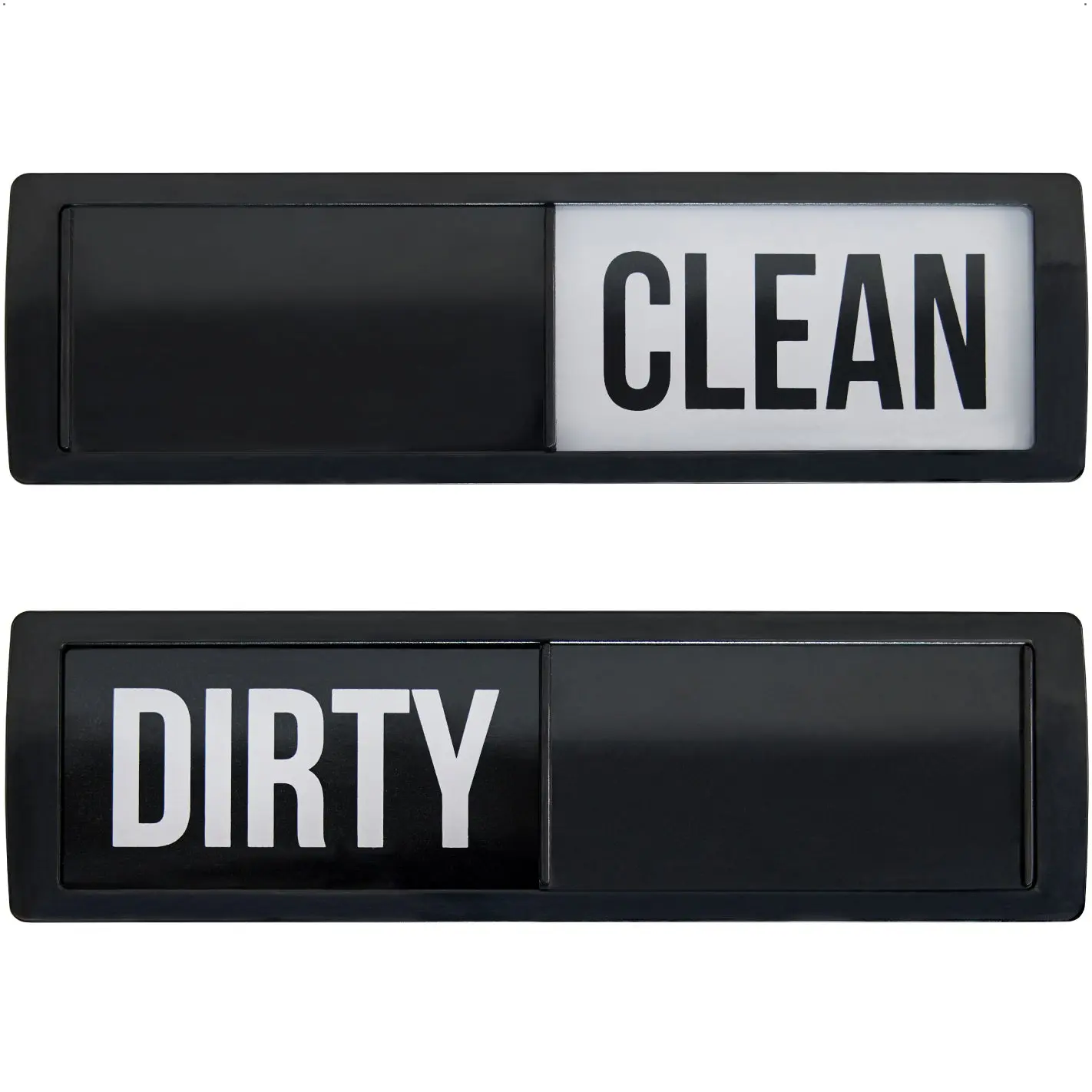 GORILLA GRIP Strong Dishwasher Magnet Clean Dirty Sign, Large Letters for Easy Read, Optional Adhesive Sticker for Non-Magnet Surfaces, Non-Scratch Sliding Dish Washer Magnets