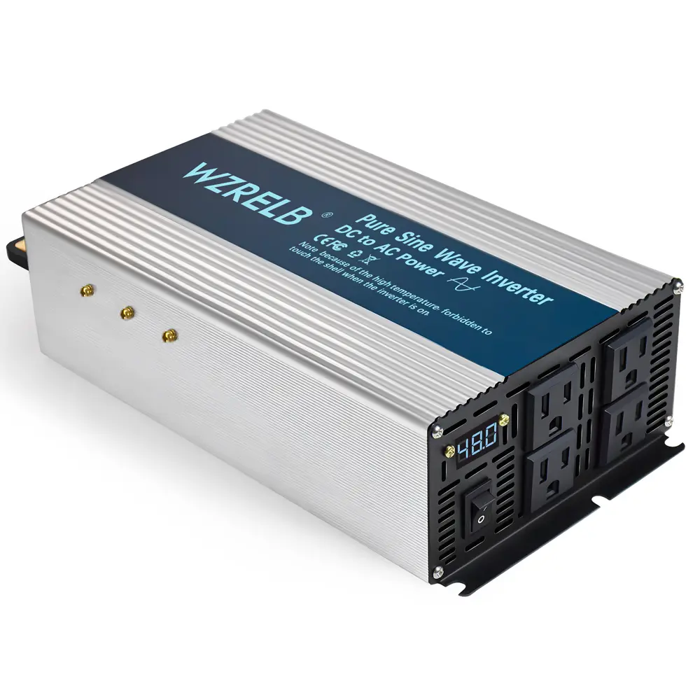 12V to 120V Pure Sine Wave Power Inverter 2000w Car Truck Motor RV Solar Off Grid System DC to AC Power Converter