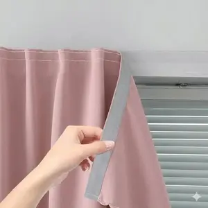 Yitape 100% Blackout Curtain, Self-Adhesive No Drilling, Bedroom Sun Heat Blocker, Privacy Protection, Easy Installation, Wall-Friendly, Blackout Bedroom Curtains