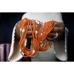 Tangerine Dreams elastic string waist beads