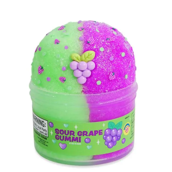 Peachybbies Slime - Sour Grape Gummi Unisex Classic Novelty Toy, High-Quality Smooth Stretch Consistency, Engaging Grape Scent, Ideal for 8-10 Years Old Slime Enthusiasts for Casual All-Season Play