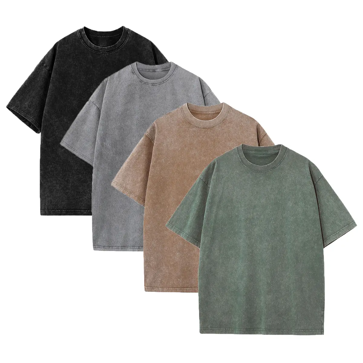 Midnight Black+Ash Gray+Chestnut Brown+Olive Drift