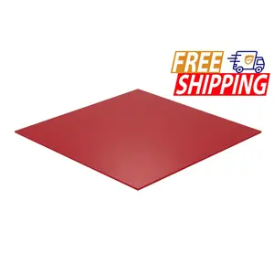 Whole Acrylic Sheet - Red Translucent 4% - 1/8 inch thick