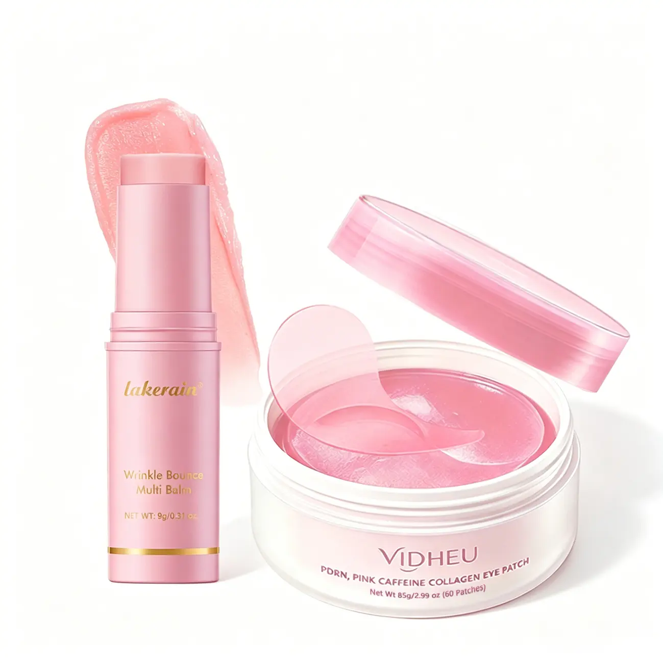 [NEW] [Taren Cosmetics]Pink Collagen Volume Multi Balm+PDRN pink collagen eye mask | NAD Stick for Youthful-Looking, Helping Look of Fine Lines, Anti-Aging Care，Lip Care Under-Eye Puffiness, Dark Circles Care for Smooth, Radiant & Youthful-Looking