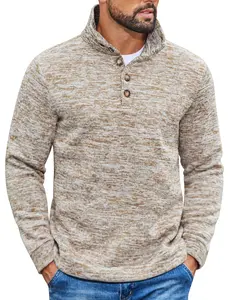 COOFANDY Men's Casual Slim Fit Pullover Sweater Knitted Thermal Sweatshirt