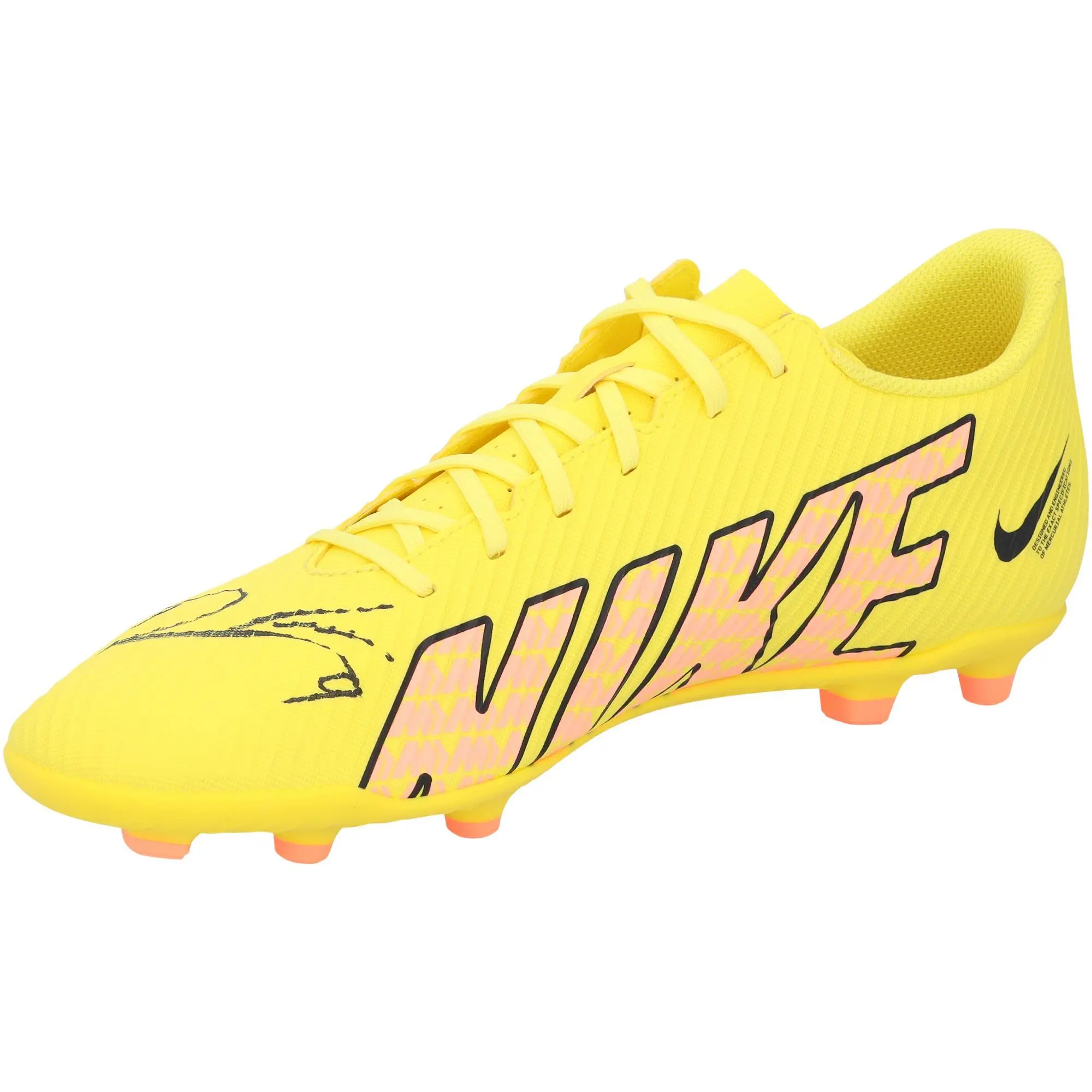 Robert Lewandowski FC Barcelona Autographed Yellow Mercurial Nike Cleat - Fanatics Authentic Certified