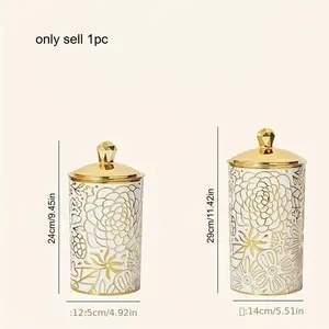 Multi-functional sealed cans with nested design are used for kitchen, living room, flower arrangement, sundries and candy storage.