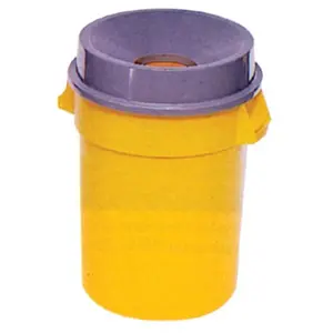 212 MAIN Plastic 32Gal Brute Container - Rubbermaid Commercial 640-2632-GRAY Snap-On Stacking Trash Can, Gray (Without Lid)