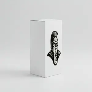 Spartan Logo Box Fun Cardboard Box Accessory Minimal Product with Spartan Brand Logo Design Simple and Direct Product Name