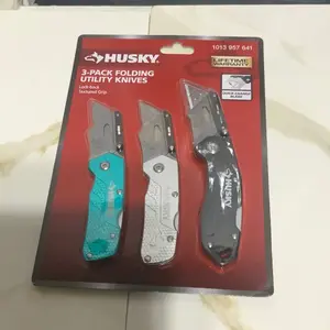 Husky 3-pack Folding Utility Knives