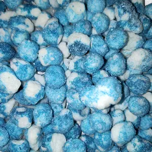 Tangy Blue Raspberry Crunchies Sour Candy - Crunchy, Fruity, Sweet & Sour Flavored Snack Treats