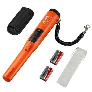 VEVOR Metal Detector Pinpointer, Summervibes, IP68 Fully Waterproof Handheld Pin Pointer Wand, 4.5" Detection Depth, 3 Modes, Professional Treasure Hunting Probe with Holster and 9V Battery, for Adults and Kids