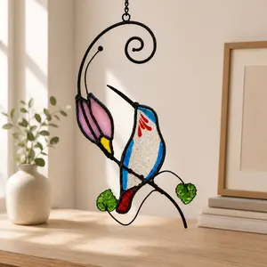 Hummingbird Stained acrylic Decor – Indoor & Outdoor Hanging