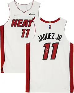 Jaime Jaquez Jr. Miami Heat Autographed Nike White Association Authentic Jersey - Fanatics Authentic Certified